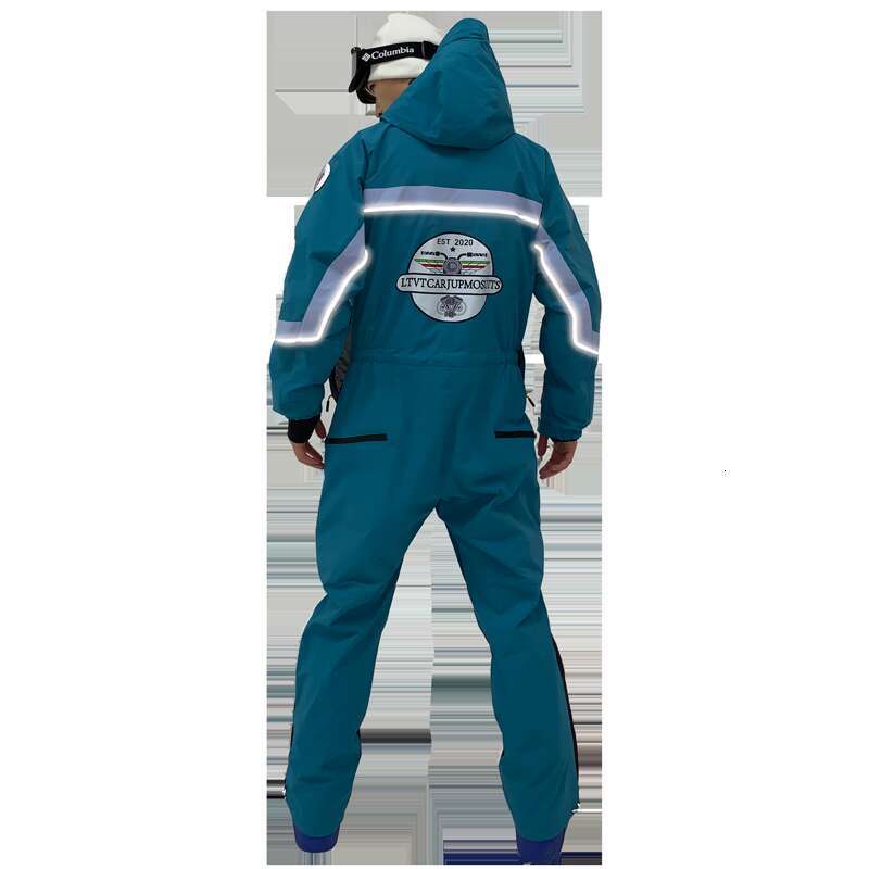 Ltvt-Waterproof Set For Men, Windproof, Warm, Outdoor, Snow Ski And Snowboard, Reflective Jumpsuit, Winter
