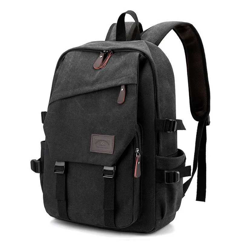 Mans Canvas Backpack Travel Schoolbag Male Backpack Men Large Capacity Teenage Boys Rucksack Shoulder School Bag mochilas bolsaXJ241026