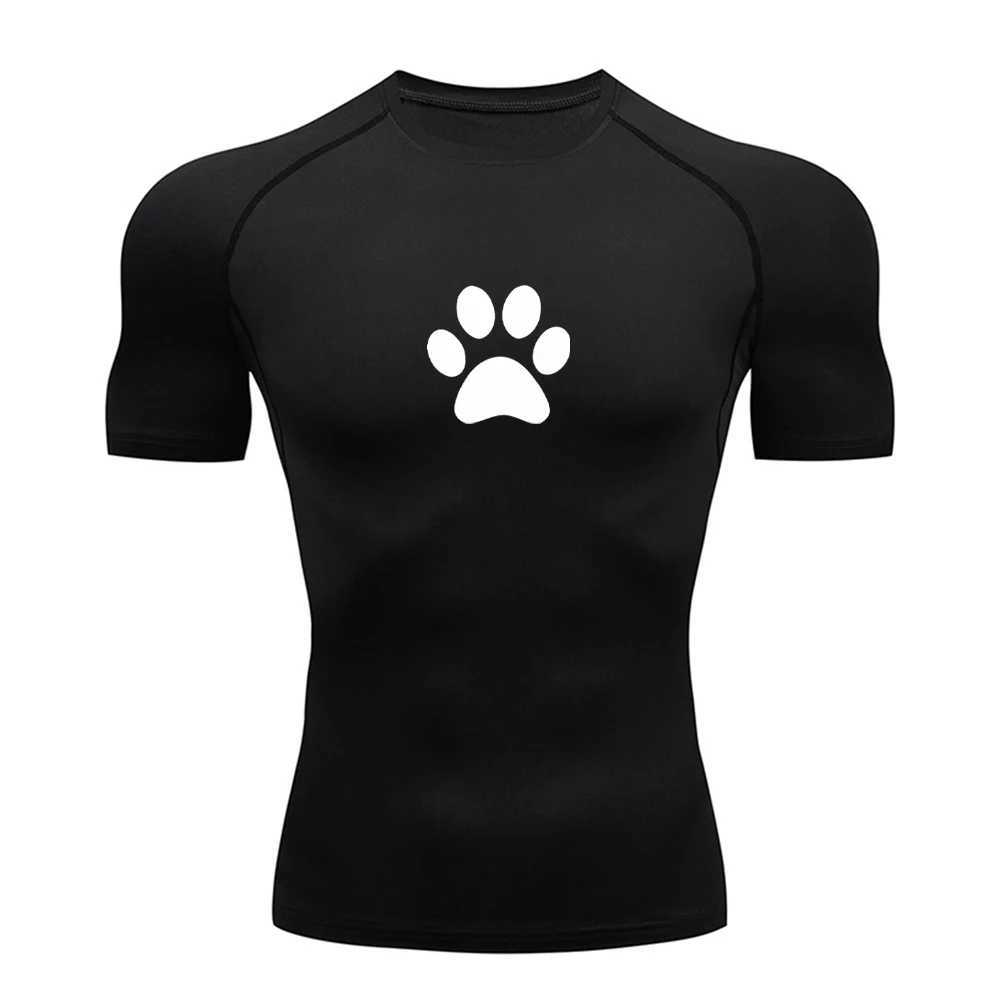 Mens compression shirt summer gym sports running T-shirt quick drying short Sleve mens Rush protective suit W241026