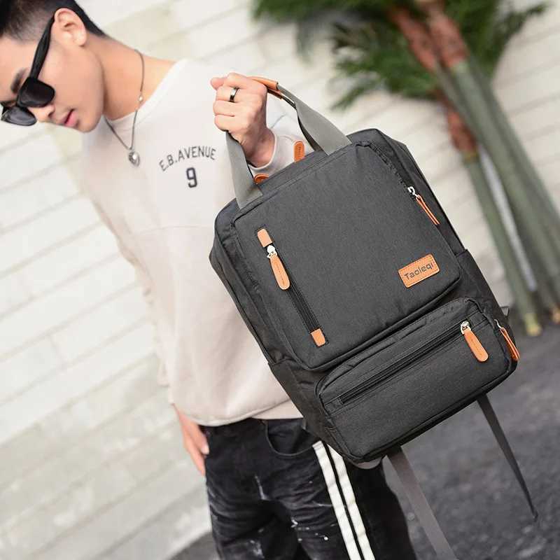 Casual Business Men Computer Backpack Light 15 inch Laptop Bag 2023 Waterproof Oxford cloth Lady Anti-theft Travel Backpack GrayXJ241026