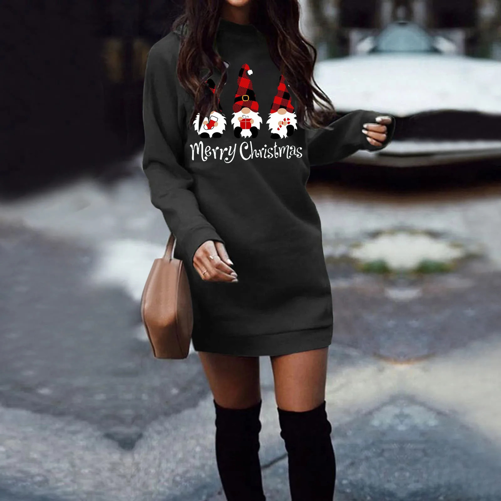 Streetwear Women Clothing Y2k Dress Winter Clothe Hoodies Pullover Christmas Casual Autumn Harajuku Sweatshirts 241025