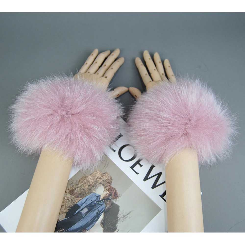 2024 new fur cuff arm heater La bracelet genuine fur wristband G high-quality fur cuff hot selling wristband heater W241026
