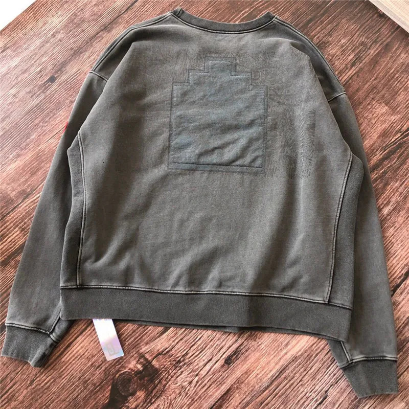 Thick Batik Dark Gray CAVEMPT CE19AW Sweatshirts Crewneck Men Woman 1 Top Quality Wash Cav Empt Hoodie 241025