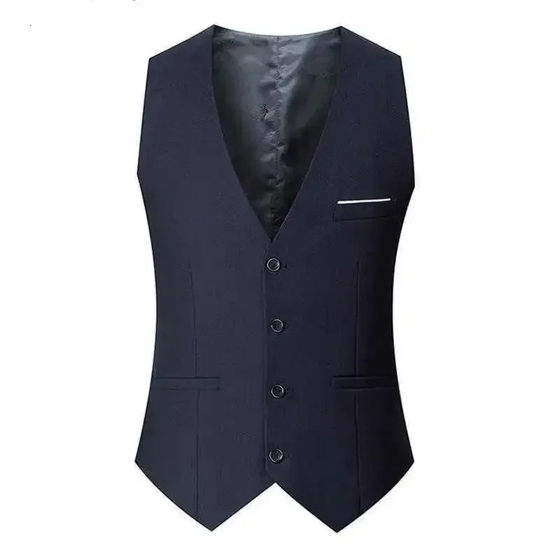 Solid Color Fat Man Large Size Vest 2024 Winter Slim Gray Unhooded Ordinary Single Breasted Casual Four Seasons 241025