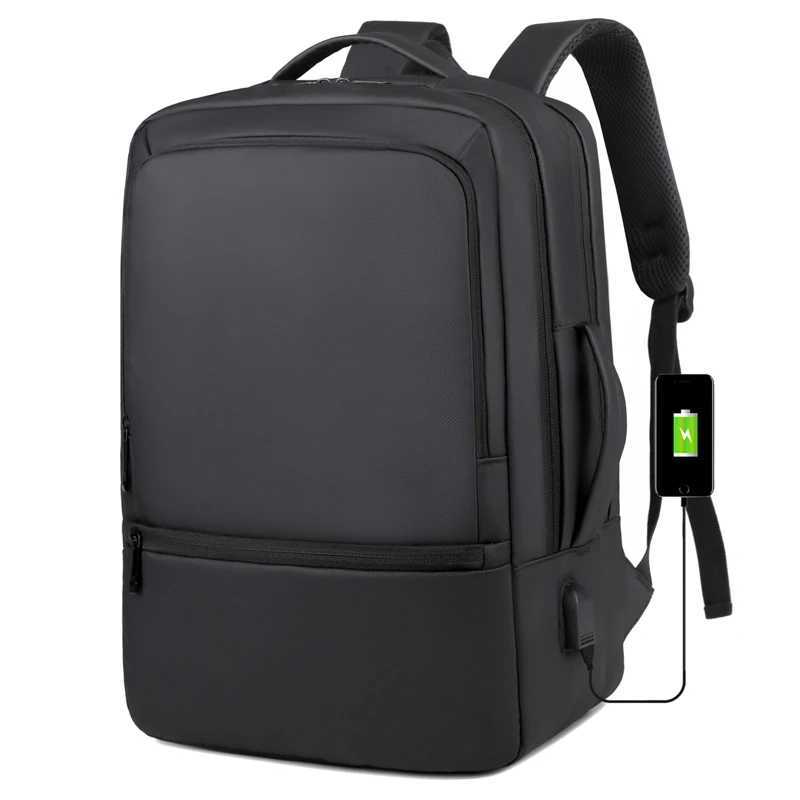 Mens Backpack Black Travel Men Backpacks Bagpack Business Large Capacity School Back Pack Outdoor Bags USB ChargingXJ241026