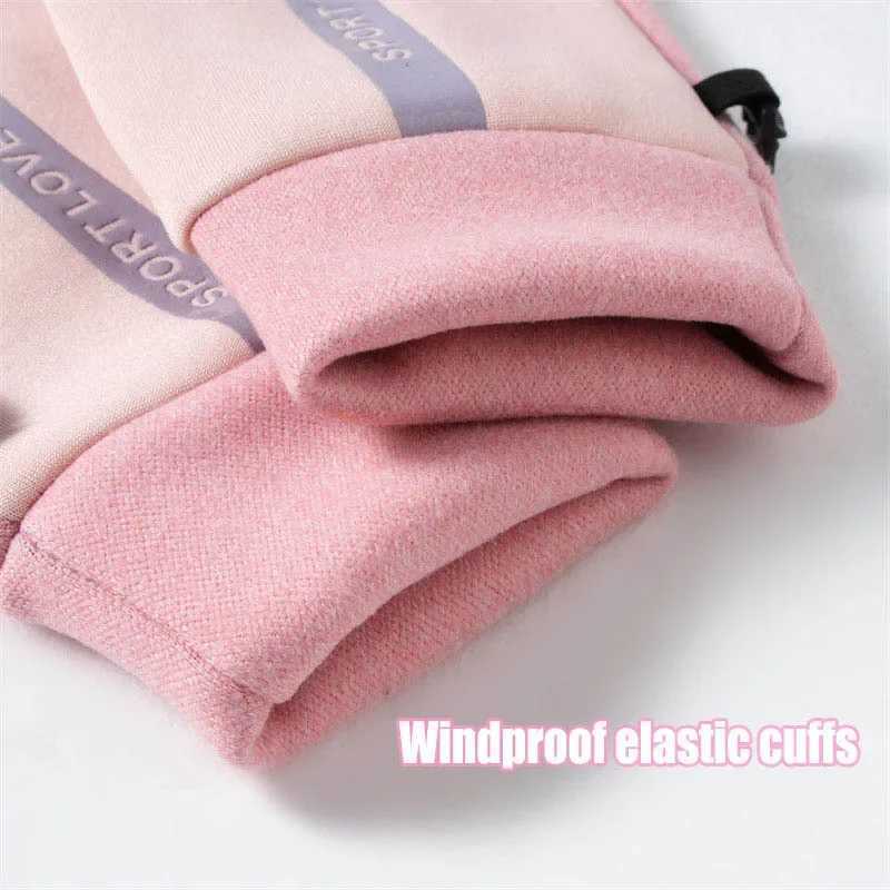 Winter Warmth Gs Womens Wool Thick Touchscreen Windproof Skiing Gs W241026