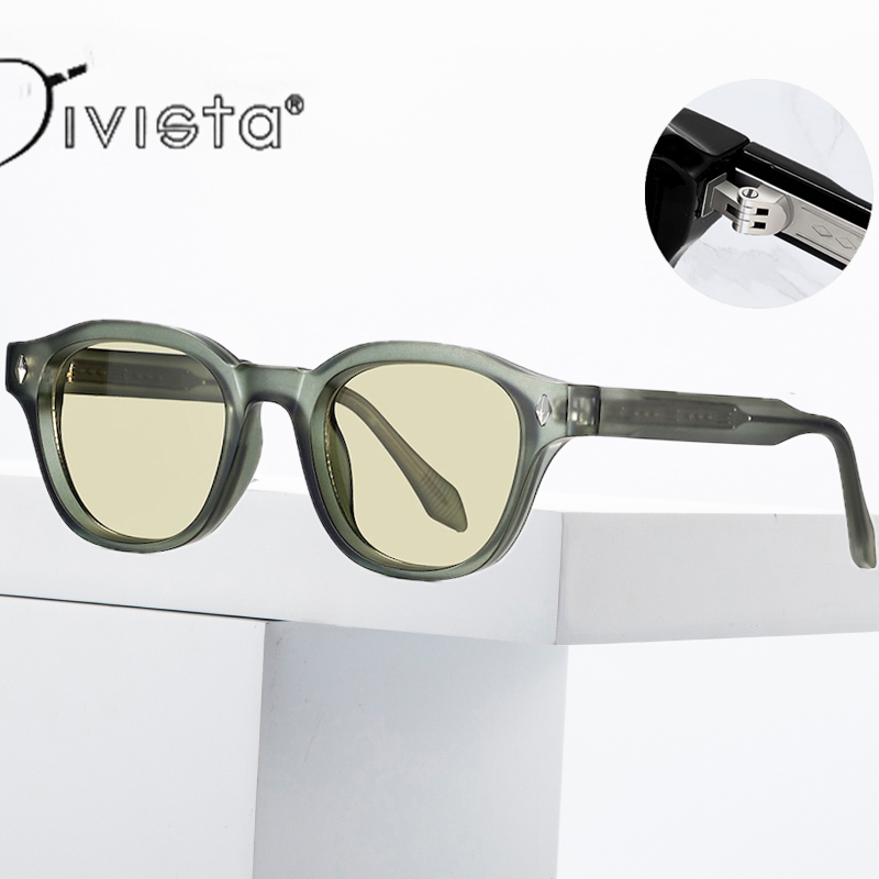 Retro Sunglasses Men Round Women Cool Steampunk Thick Sun Glasses Vintage Fashion for Men y2k Cyberpunk Futuristic Personalized Shades UV400 Rivets S1