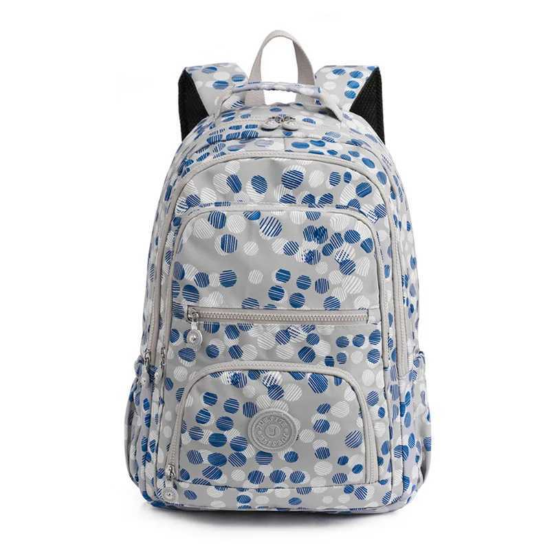 2023 New Multi Pockets College Students Backpacks Colorful Print Oxford Waterproof Travel Bags Large Capacity Laptop RucksacksXJ241026