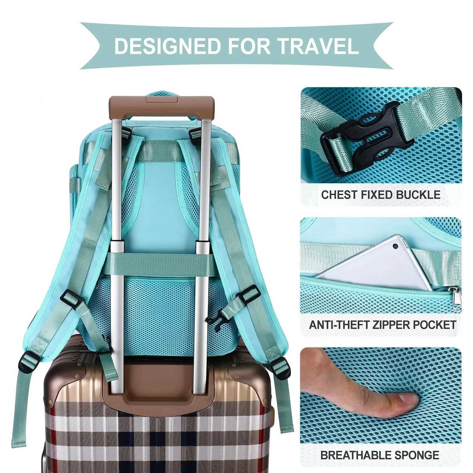 Large Women Travel Backpack Capacity Airplane Multi-Function Luggage Lightweight Waterproof Notebook Bagpacks Casual Sports BagXJ241026