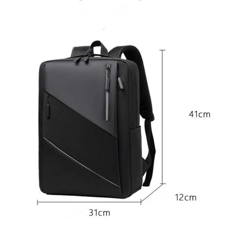 Laptop Backpack with USB Plug Mens Business Backpacks Notebook Casual Multifuncti Waterproof High Quality School Bag For MenXJ241026