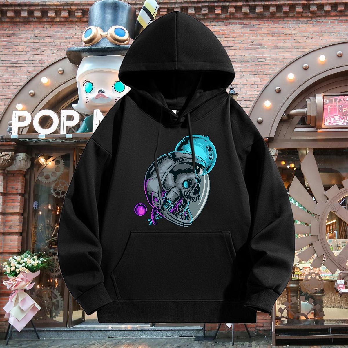 Fashion Man Hoodie Breathable Hooded Collar Brand Men's Hooded Sweatshirt Graphic Tops Pullover Hoodie Y2K 350g Cotton