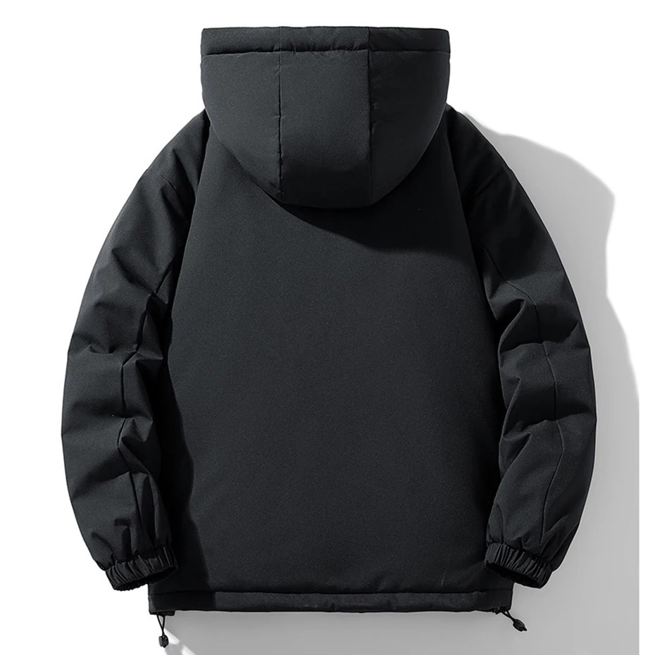 Plus Size Winter Jacket Parded Parkas Thick Hooded Jacket for Men 7XL 8XL Warm Jacket for Men Winter Black Jacket 6XL Large Size 241025