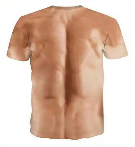 Fashionable 3D scle printed mens short T-shirt with casual and interesting patterns W241026