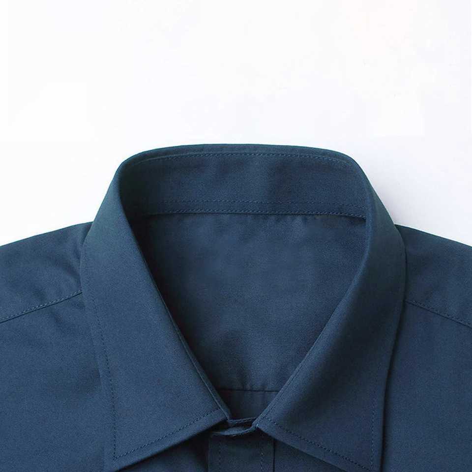 Mens Classic Formal Shirt Long Slip Anti Wrinkle Button Business Dress M L XL 2XL 3XL 4XL W241026