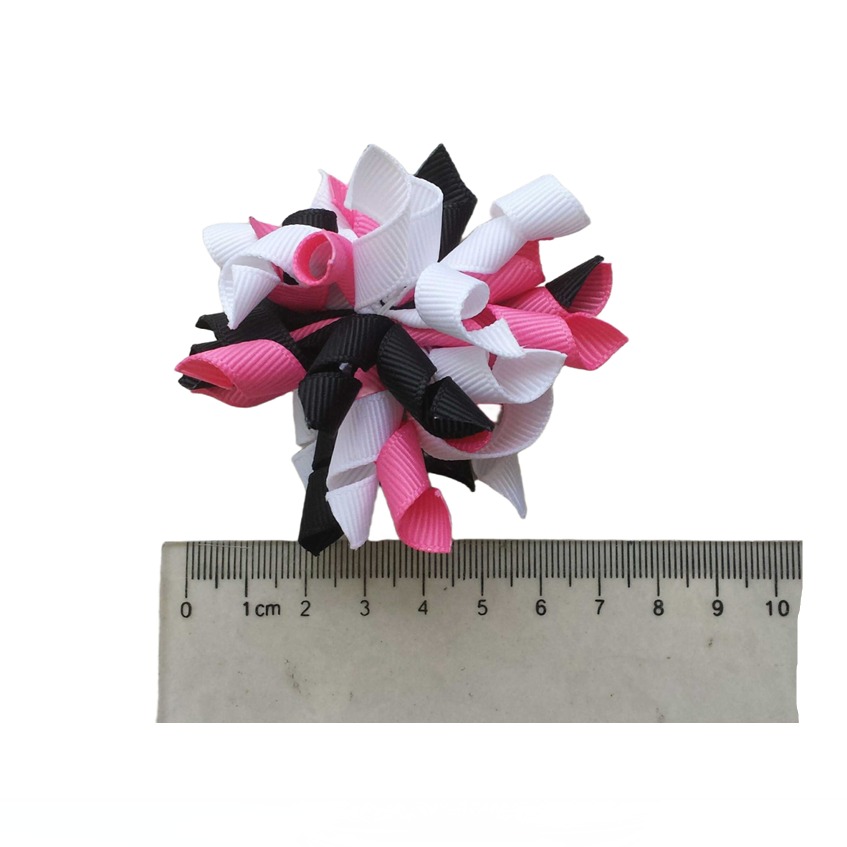 Korker Side Clip Cute Princess Barrettes Bowknot Children Girls 2.5INCH Hair Bows Flowers Clips Headwear Baby Bobbles Curlies Loop Ribbon Accessories 