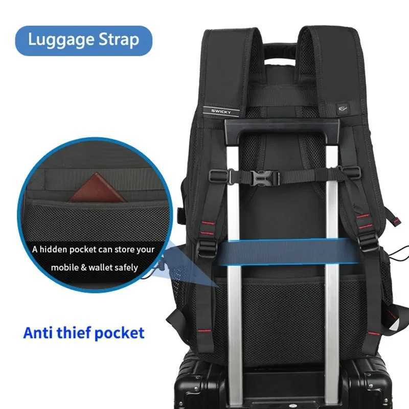SWICKY Male multifuncti fi business casual travel waterproof 15 6 inch 17 3 inch Laptop menXJ241026