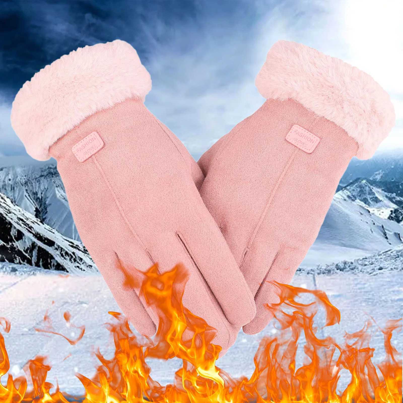 Gs Warm Cable Womens Elastic Touch Screen Knitted Winter Driving Cuffs Gs Gloves Mens Warm Womens Gs W241026