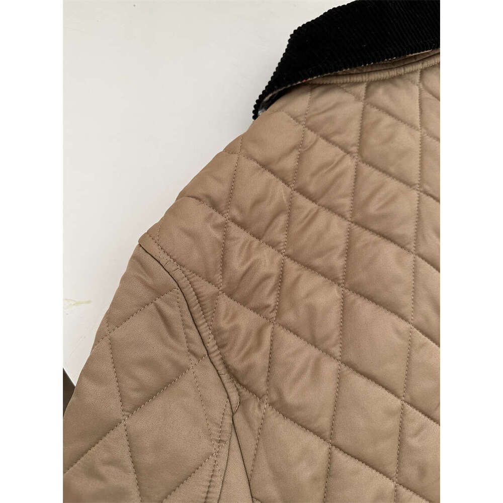 Top End Autmn/Winter Women British Style Plaid Long Sleeve Cotton Jacket Elegant Lady All Match Polo Collar Single Breasted Coat