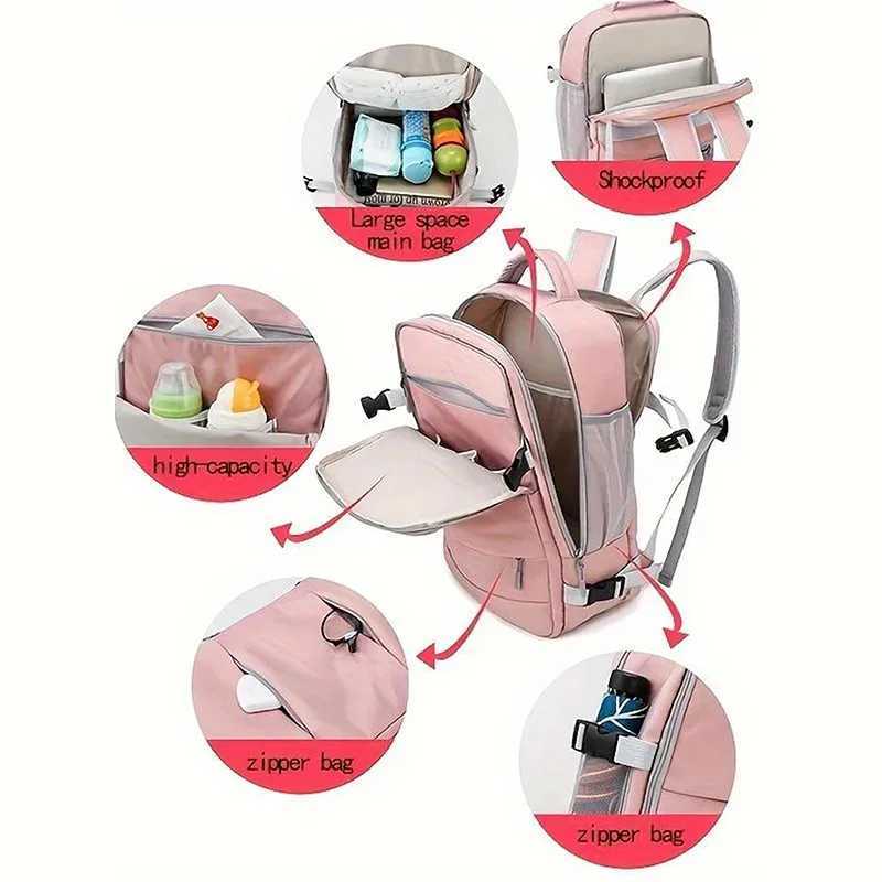 Womens Bag Large Capacity Journey Multifuncti Backpack With Shoe Storage Multilayer Dry And Wet Separati WaterproofXJ241026
