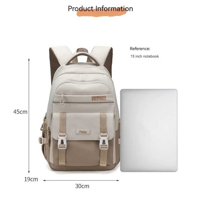 Large Capacity Backpack 2024 New College Style Female Leisure Backpack Fi Travel Junior High School StudentsXJ241026