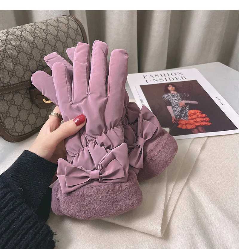 Fashion womens Gs autumn cute warm wrist gloves full finger gloves women outdoor sports women driving skiing touch screen W241026