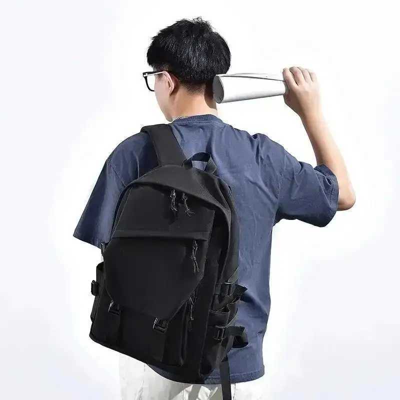 15 Inch Mens Backpack Large Capacity Waterproof Computer Backpack Simple School Bag TravelXJ241026