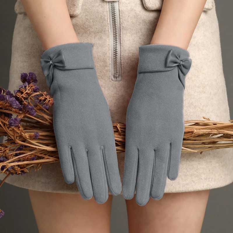 New Fashion Winter Gs Warm Touch Screen Riding Windproof Indoor Plush Warm Grasp Velvet Gs Womens Outdoor Gs W241026