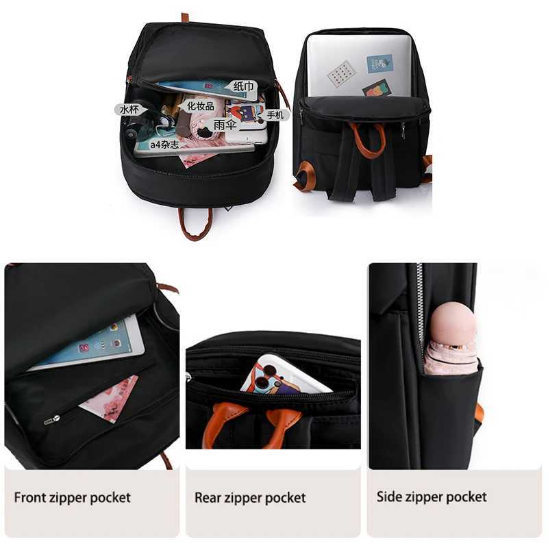 Men Backpacks Women Oxford Waterproof Rucksack Business Computer Bag Casual Travel Backpack Senior High School Student SchoolbagXJ241026