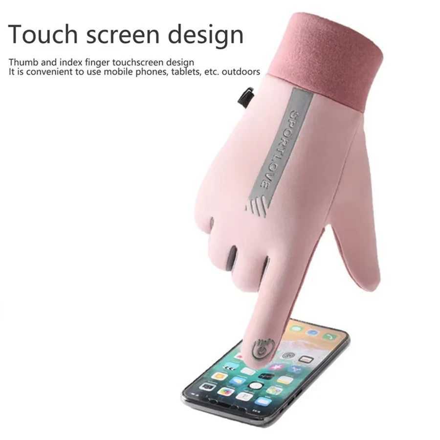 Winter Finger Waterproof Gs Womens Touch Screen Windproof Sports Driving Motorcycle Skiing Anti slip Warm Bicycle Mens Gs W241026