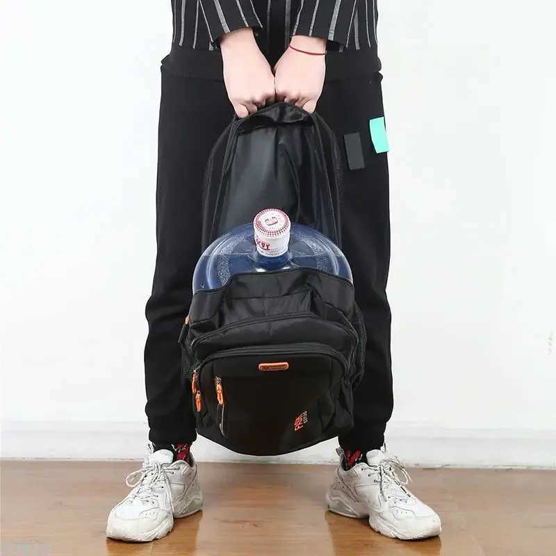 Teenage Boys School Bags Large Capacity Black Nylon Multifunctional College Middle High Student Schoolbag Backpacks MenXJ241026