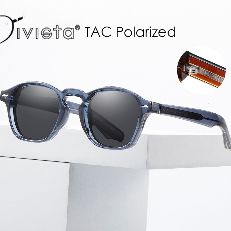 Round Polarized Sunglasses Men Luxury Brand Designer Style Sun Glasses Women For Male Female Retro Punk Eyewear TR90 gift Vintage Driving Fishing S171