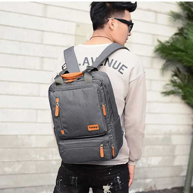 2024 New Business Men Computer Backpack For 15 inch Laptop Bag Light Casual Travel Bag Waterproof Oxford cloth Anti-theft BackpaXJ241026