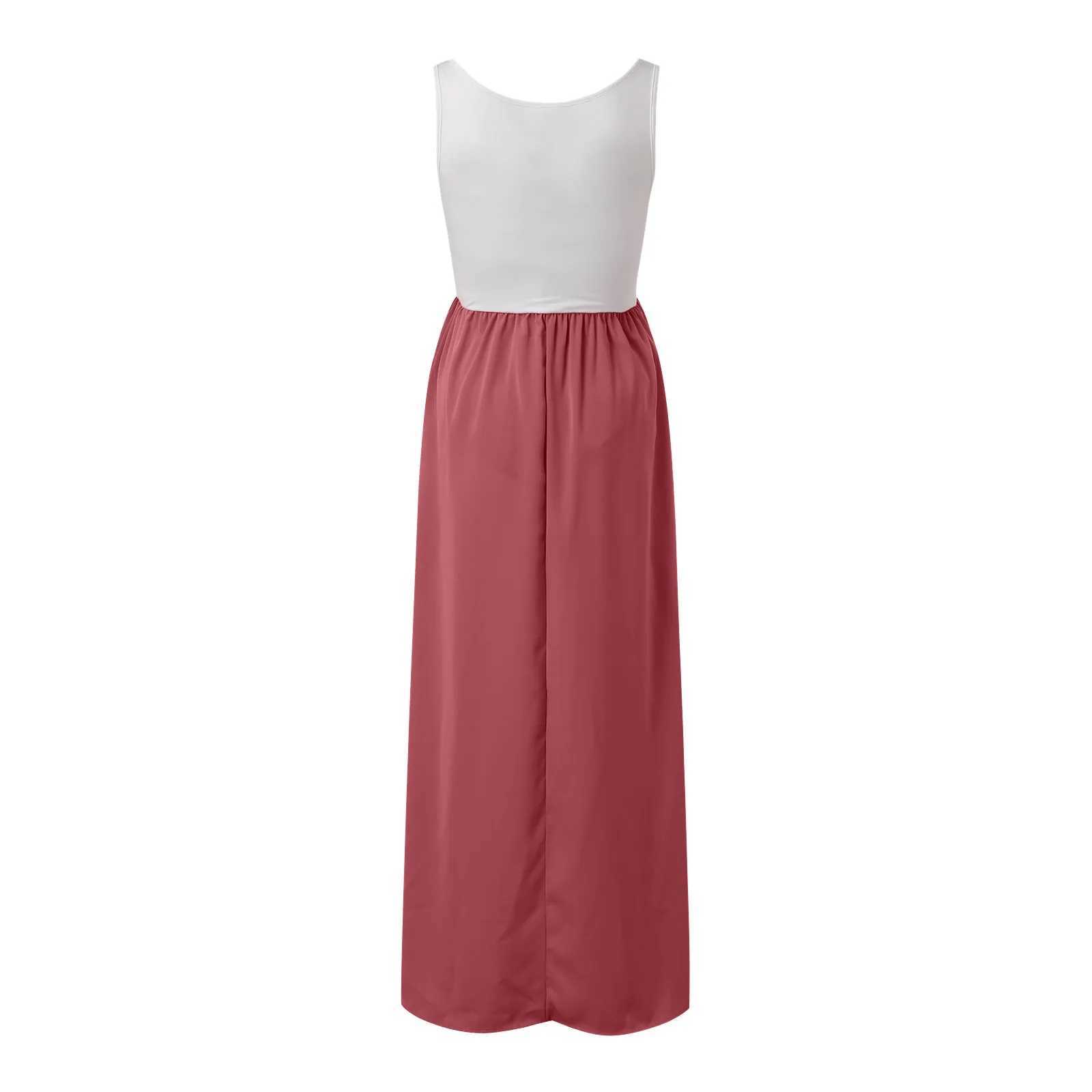 Summer casual and comfortable maternity dress colorful beach dress long skirt maternity dress maternity dress W241026