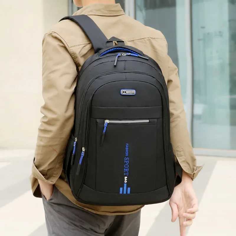 Mens Backpacks Oxford Waterproof Rucksack Business Computer Bag Casual Travel Backpack Senior High School Student SchoolbagXJ241026