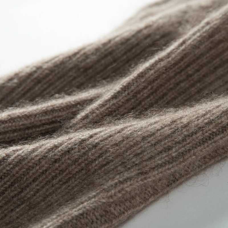 Winter womens% cashmere long gloves 25cm fine knitted fingers Gs Y2k hot Gs half finger long arm heater W241026