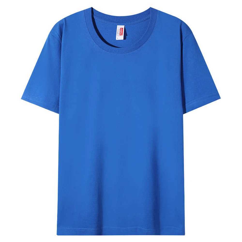100% pure cotton bulk T-shirt mens high-quality short Slve T-shirt unisex wholesale mens Camiseta mens pure white T-shirt W241026