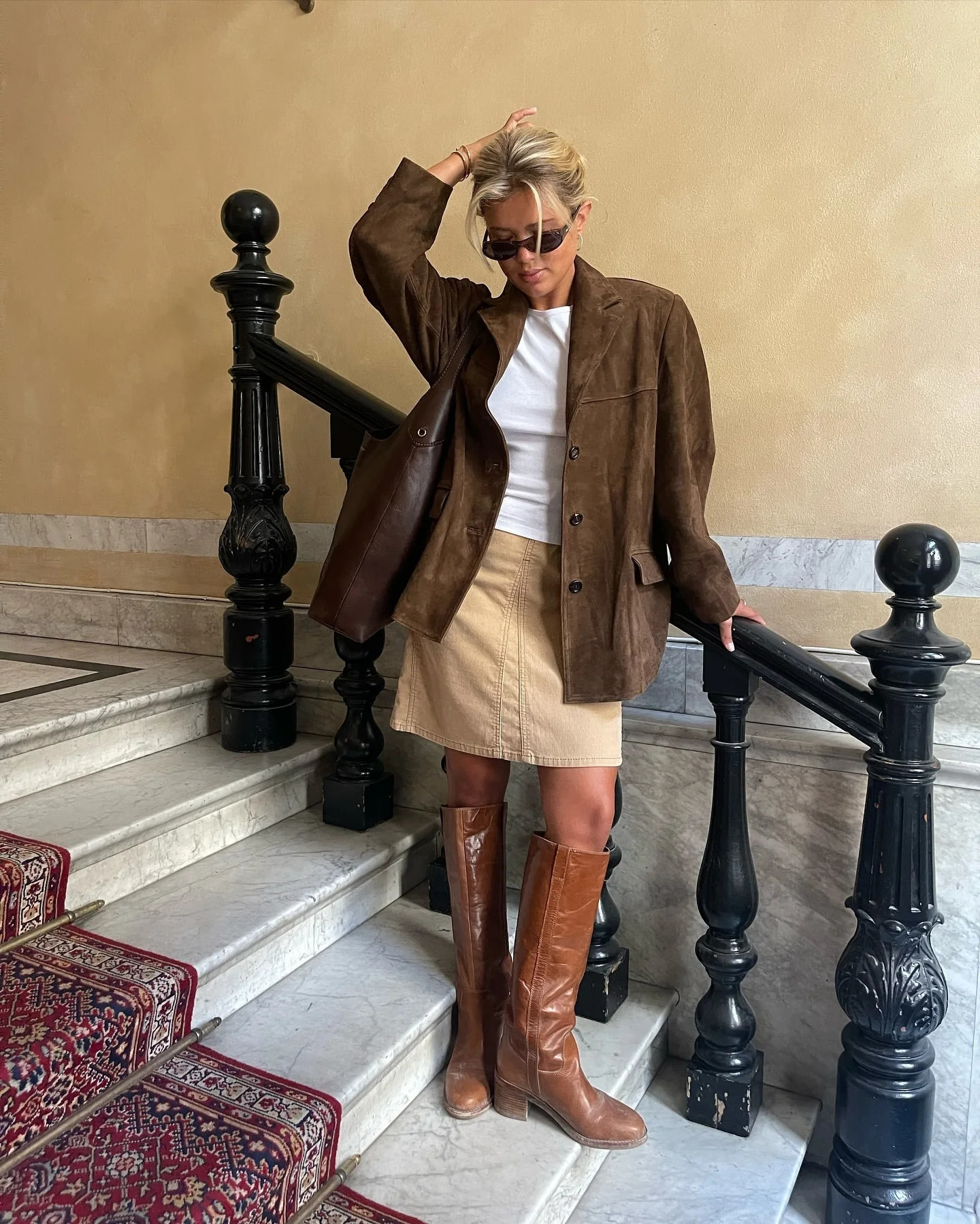 Womens suede single-layer long sleeved large pocket set womens solid color casual jacket spring summer womens 241025