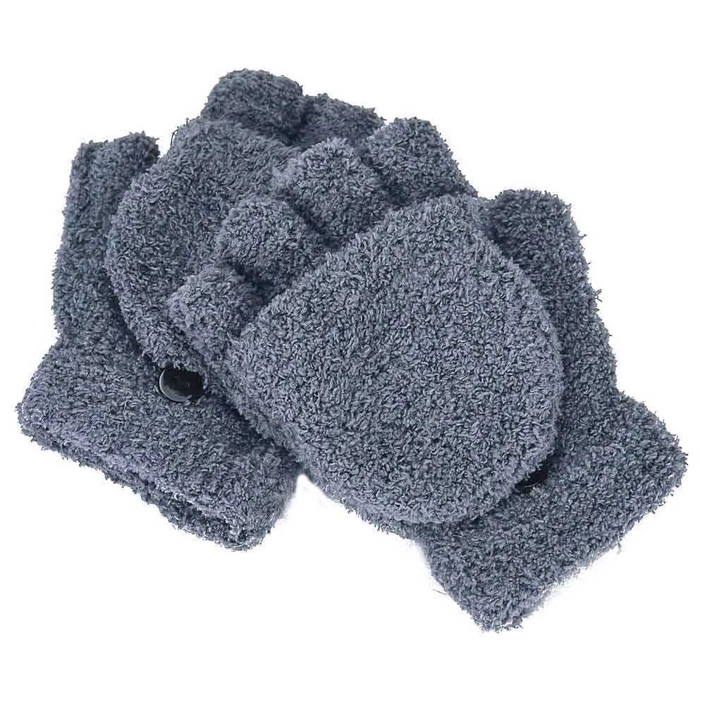2021 Winter Warm Thick Wool Gs Knitted Flip Cover Finger Flexible Exposed Finger Thick Gs Gloves for Men and Women G W241026