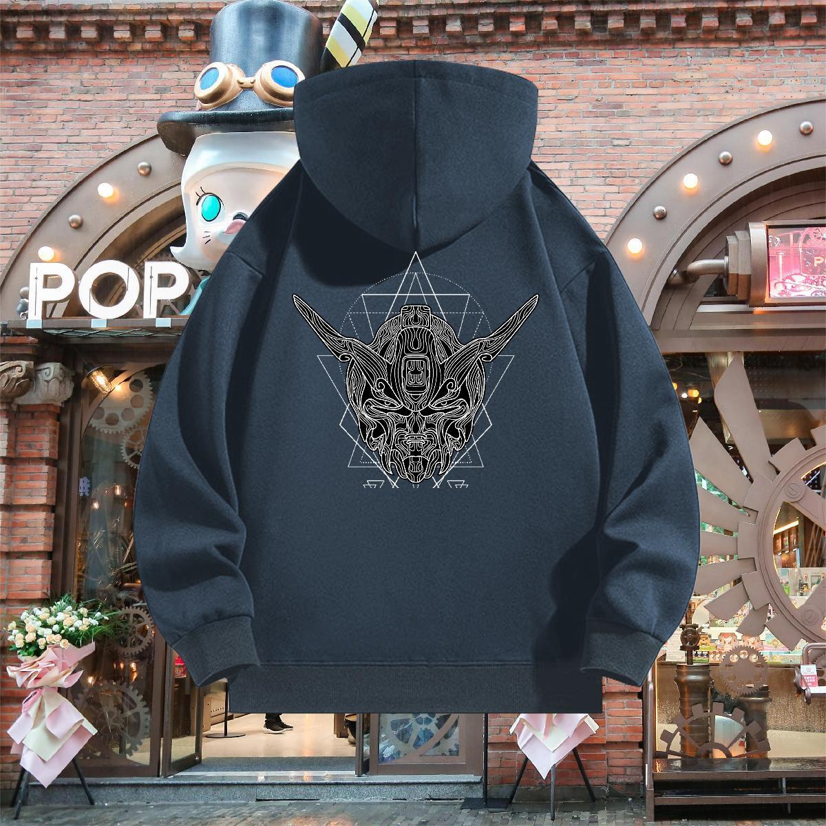 Designer Fashion Mens Hoodie Breathable Classic Men Clothes Hoodie Oversized Top Pullover Hoodie Anime Printing Street 350g Cotton