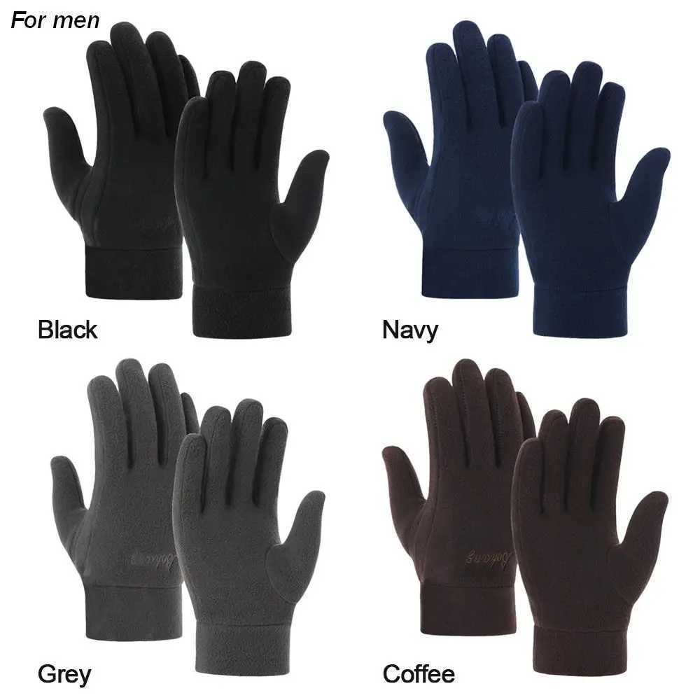 Warm Winter Gs Mens Touch Screen Wool Windproof Gs Skiing Board Motorcycle Riding W241026