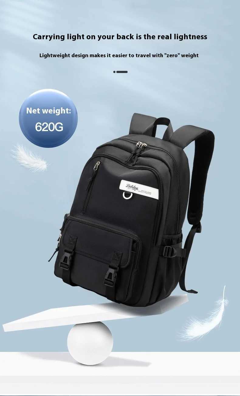 Junior High School Bag New Mori Large Capacity Load Reduction Ins Backpack High School Appearance Level BackpackXJ241026