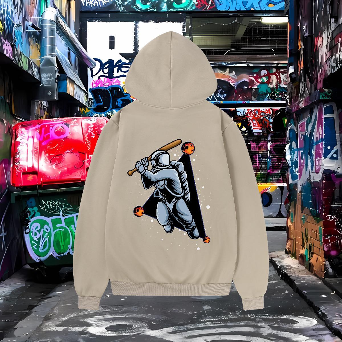 Casual New Hoodie Men Long Sleeve Soft Loose Fit Hoodie for Man Woman Skull Top Hoodie Sport 350g Cotton
