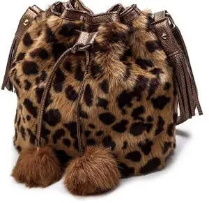Plush Bucket Bag Winter Shoulder Diagonal Bag 241025
