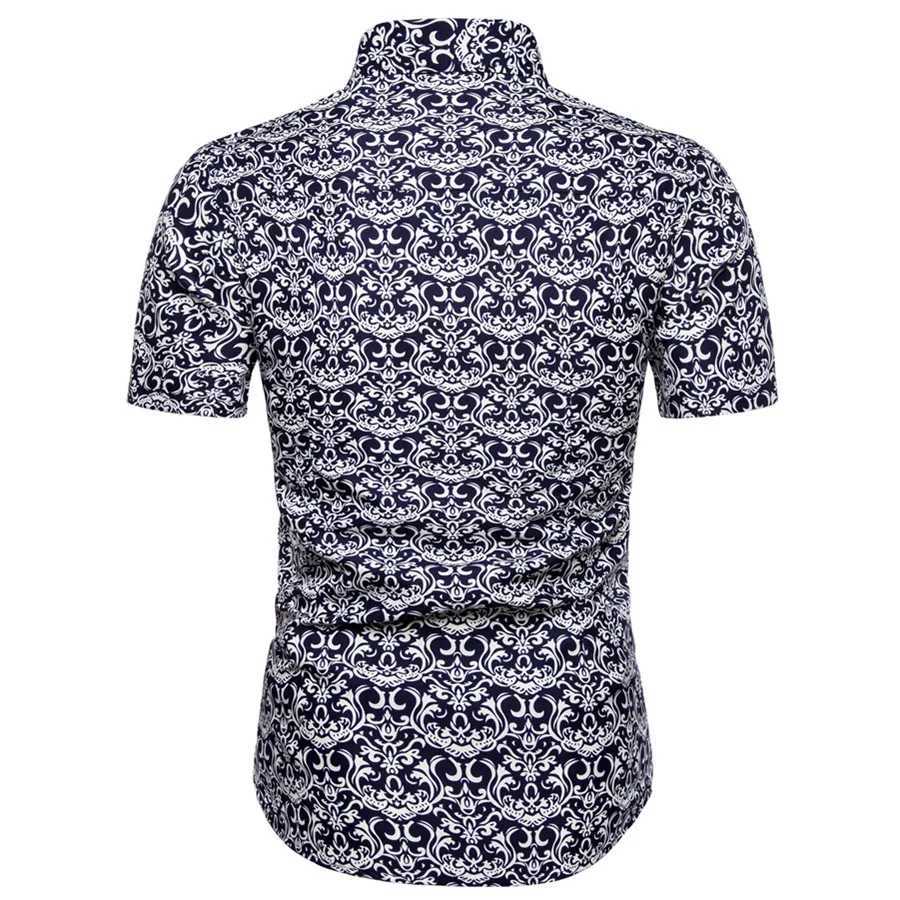 Summer new mens casual beach shorts Slve printed shirt W241026