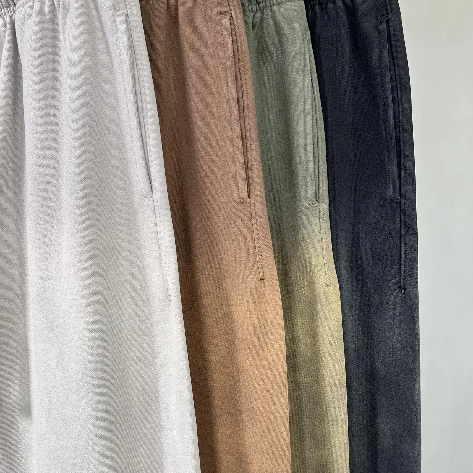 Washing Distressed Spray Dyeing Gradual Sweatpants Retro Loose Casual Spraydyed sweatpants 241025