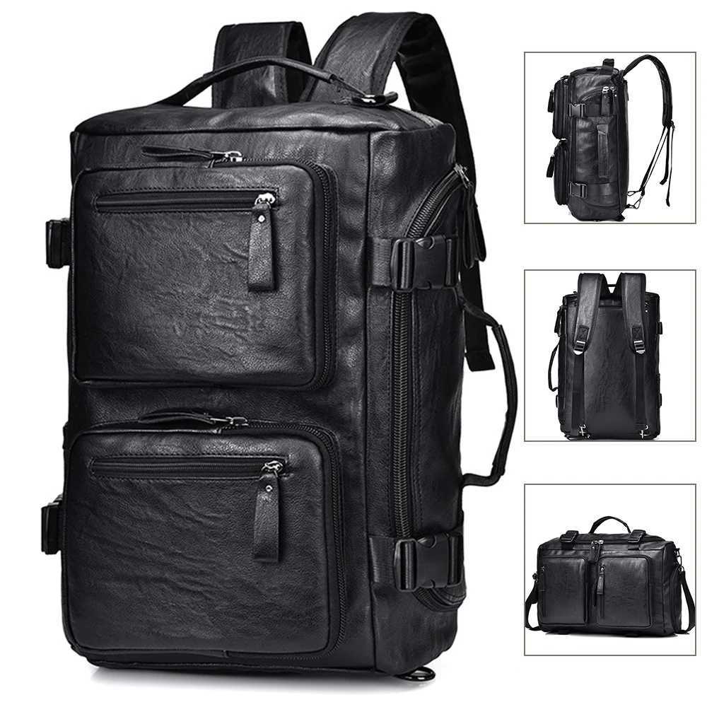 New Mens Large Capacity Travel Backpack Business Trip Handbag Multi Functial Backpack Single Shoulder Crossbody BagXJ241026