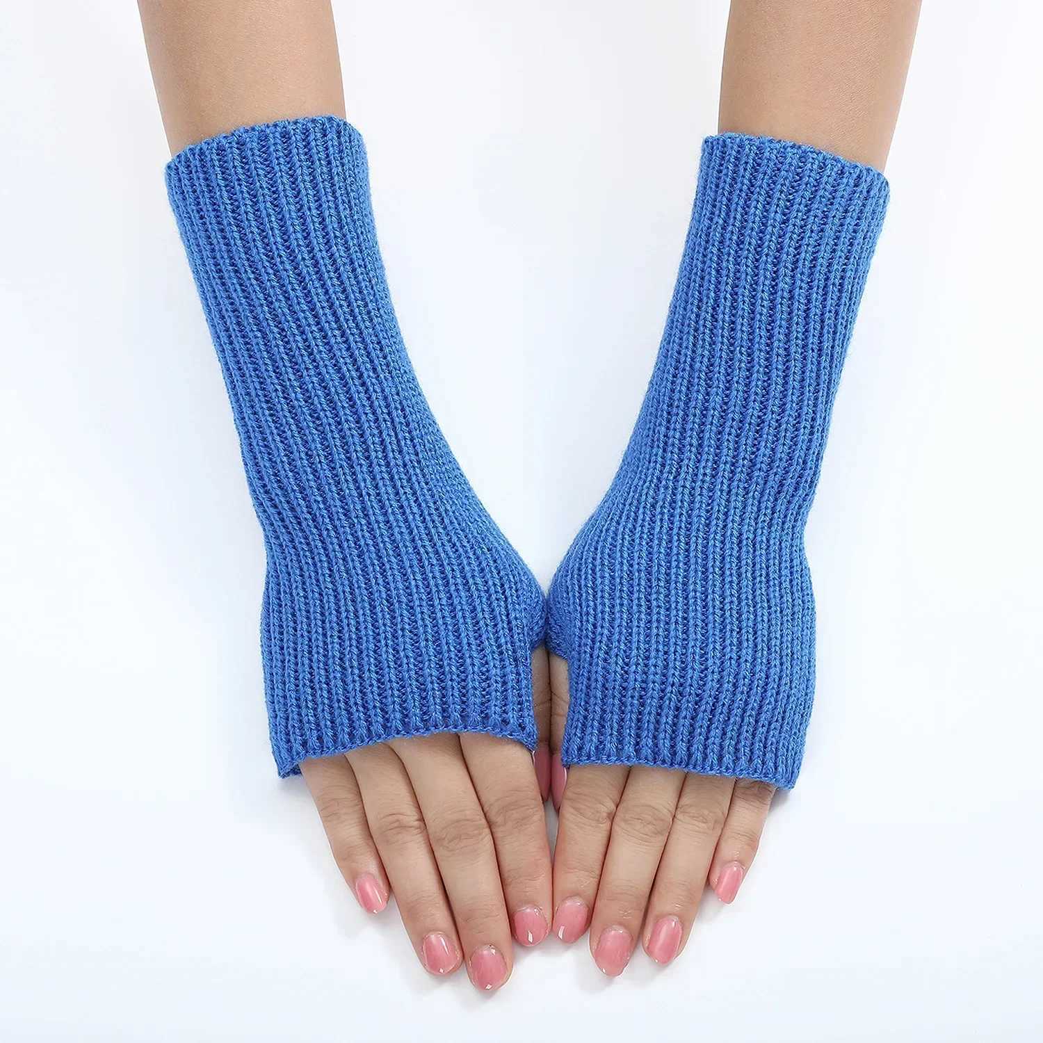 20cm Finger Gs for Wmen Winter Warm Arm Warm Knitted Warm Girl Gs Korean style Warm Hand Fashion Gloves W241026