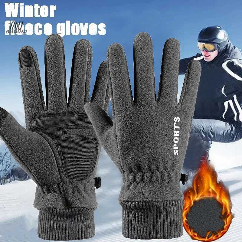 Winter Skiing Gs Mens Bicycle Gs Hot Extreme Wool Gs Cold Air Waterproof Touch Screen Warm Skiing Gloves W241026