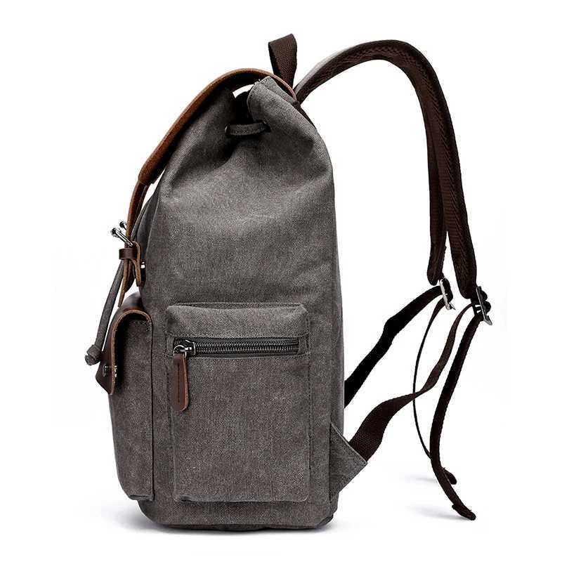 NEW Mens Backpack Vintage Canvas Backpack School Bag Mens Travel Bags Large Capacity Backpack Laptop Backpack Bag High QualitXJ241026