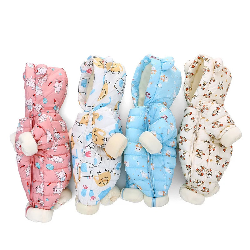 2024 Winter Jumpsuit For Kids Thick Bodysuit For born Clothing Baby Girls Clothes Baby Rompers Boys Hooded Snowsuit Parkas 241025